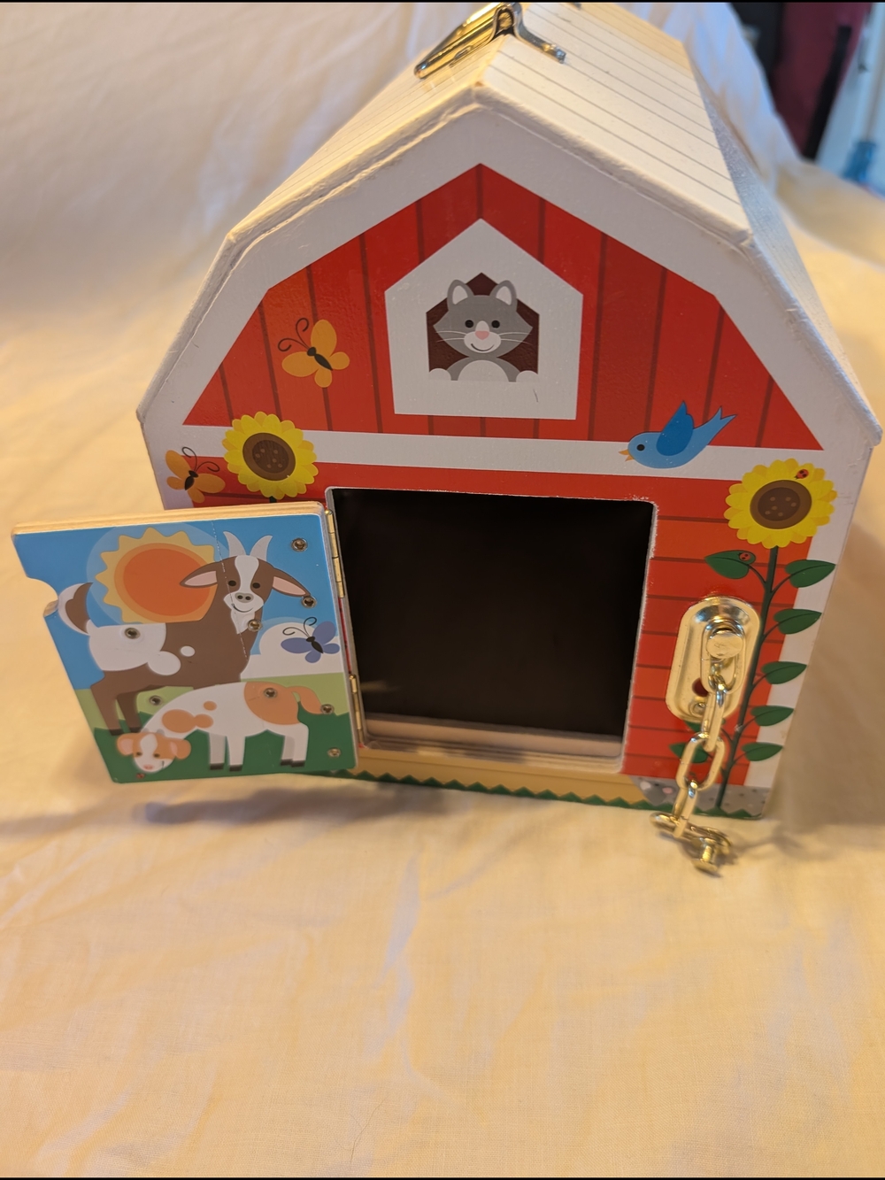 💥 SALE 💥Melissa & Doug Farm Animal Wooden Toy Set - Red/White Barn Playset - Picture 9 of 16